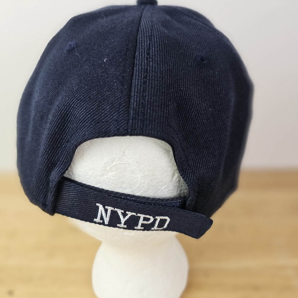 Official NYPD Baseball Hat Navy Blue One Size White Lettering Mens Unisex Womens - Picture 6 of 8